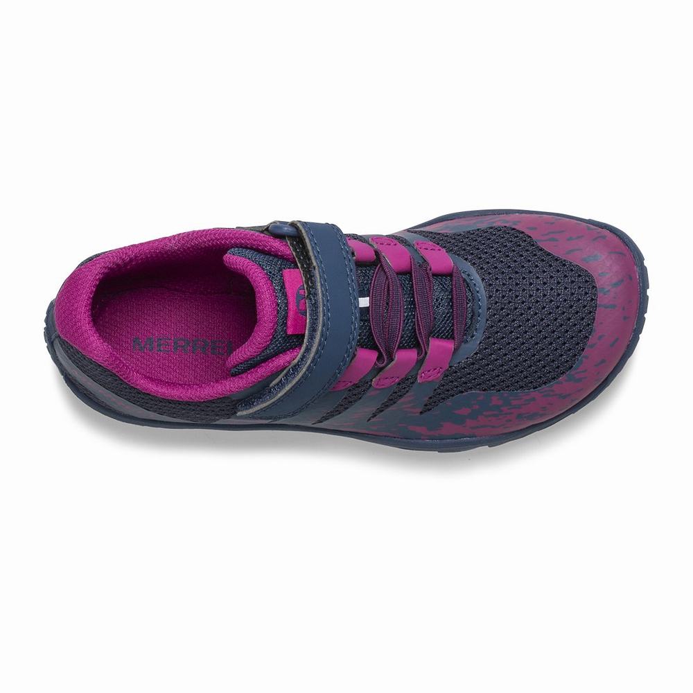 Merrell Mexico Ofertas Merrell Trail Glove 5 A C Zapatillas Trail Para Ninos Azul Marino Fucsia